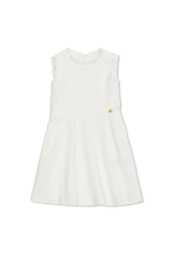 Sleeveless cotton dress od Versace Kids