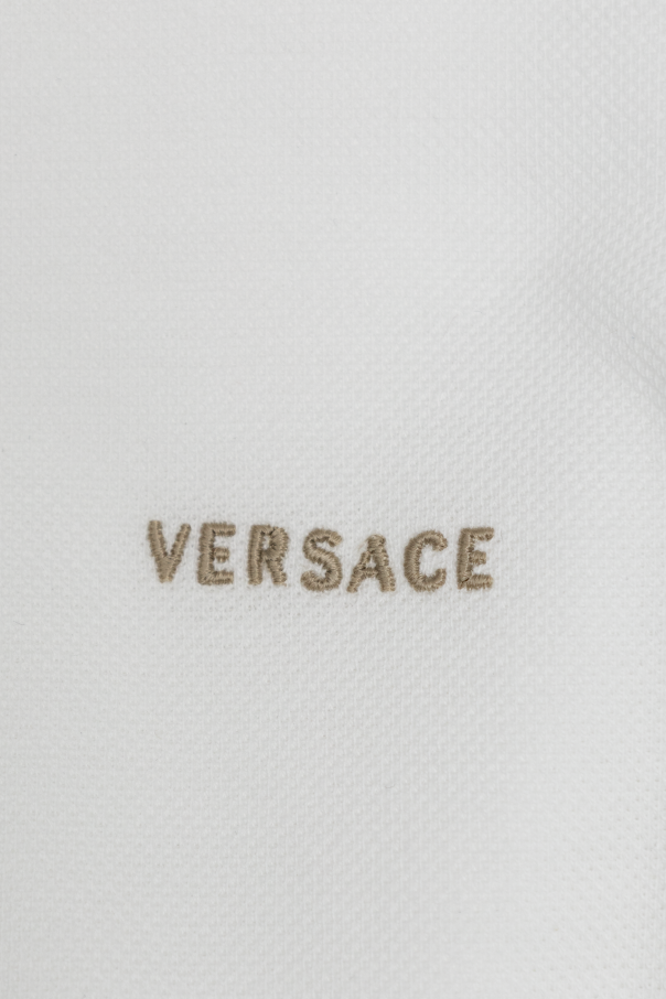 Versace Kids Cotton dress with print