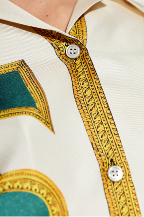 Versace Silk dress with "The Gallery" print