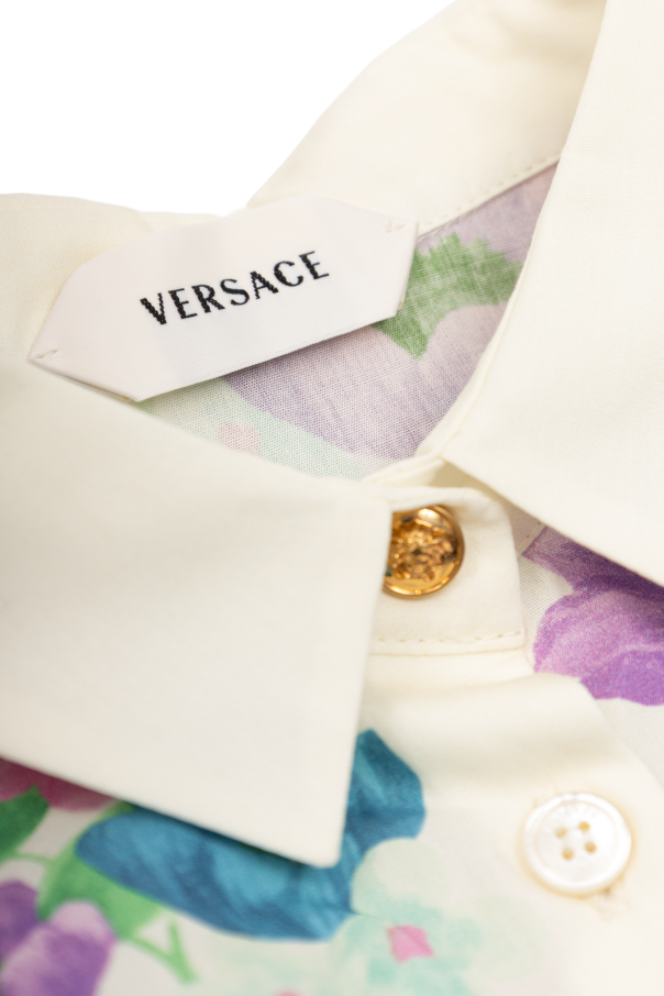 Versace Kids Sukienka z motywem kwiatowym