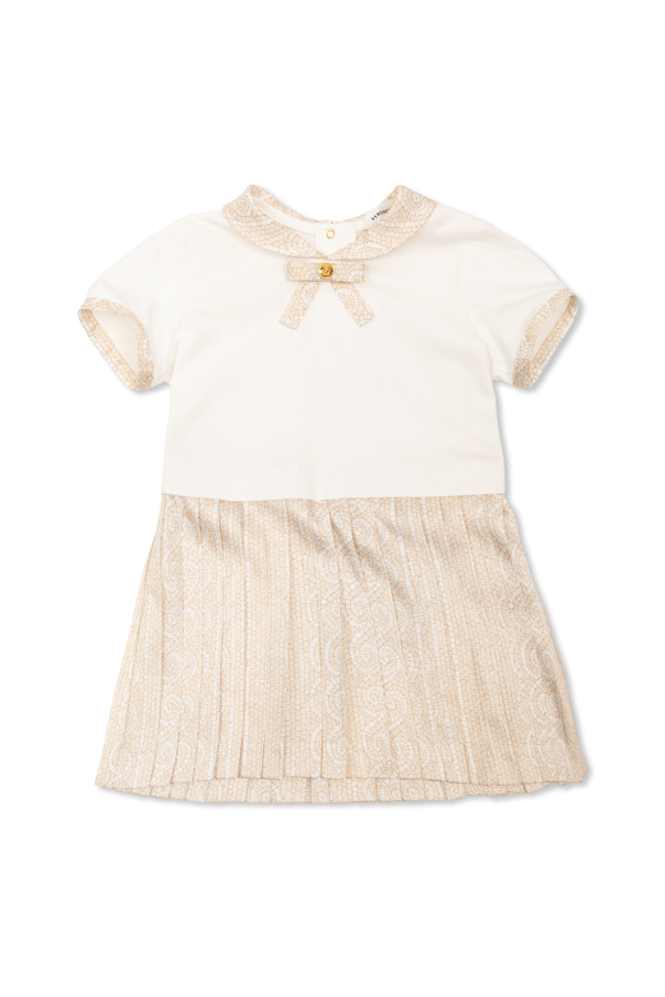 Dress made of combined materials od Versace Kids