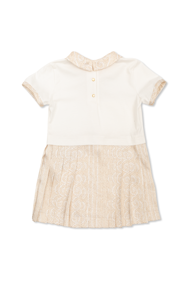 Versace Kids Dress made of combined fabrics