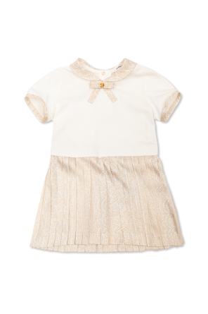 Vestido de materiales combinados