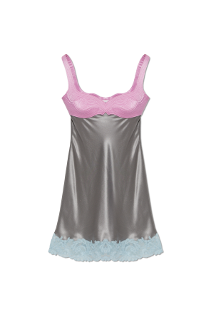 Vestido de seda de tirantes