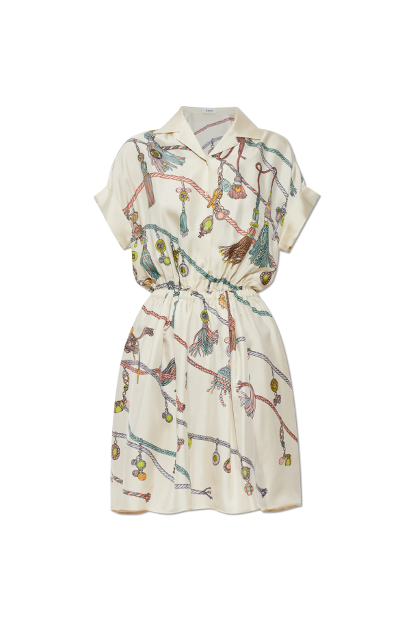 Silk dress with 