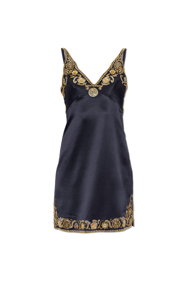Silk dress with appliqués od Versace