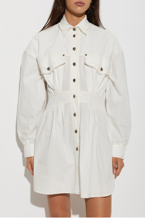 Versace Kleid mit kontrastierenden Nähten