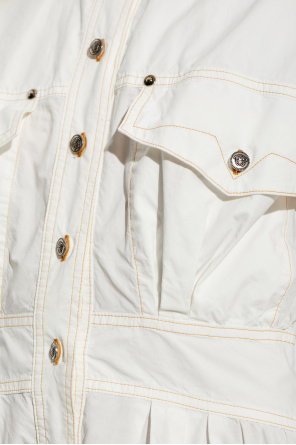 Versace Kleid mit kontrastierenden Nähten