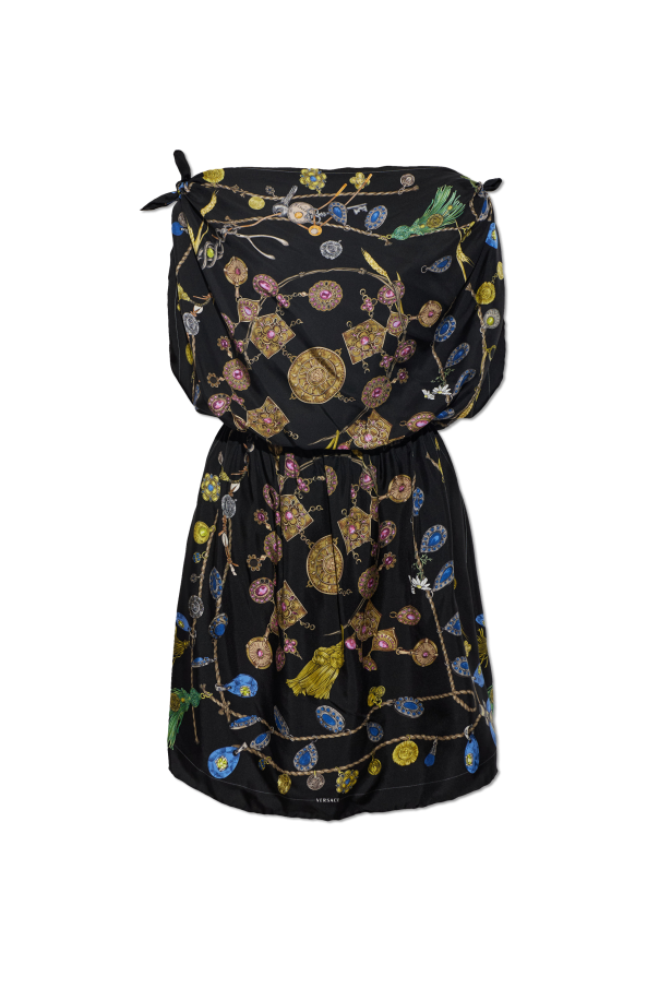Silk dress with 