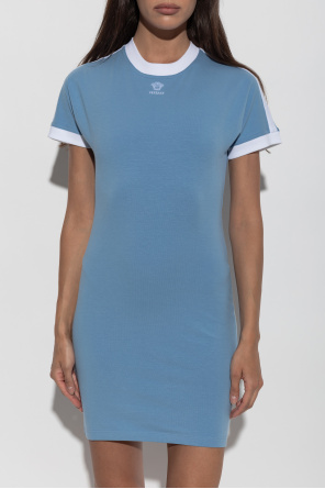 Versace Vestido con logotipo bordado