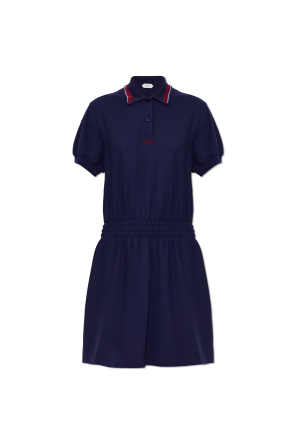 Vestido de algodón con logo bordado