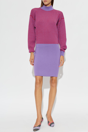 Versace Wool dress with long sleeves