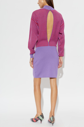 Versace Wool dress with long sleeves