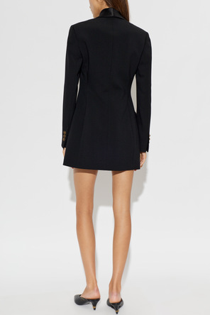 Versace Wool blazer with sewn-on appliqués