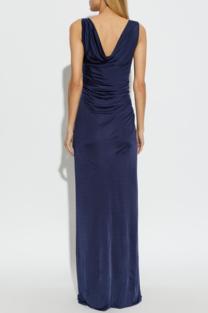 Versace Long dress with appliqués