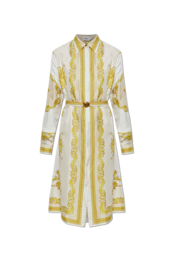 Silk dress with 'New Barocco' print od Versace
