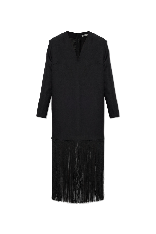 Wool dress ‘Mella’ with fringes od By Malene Birger