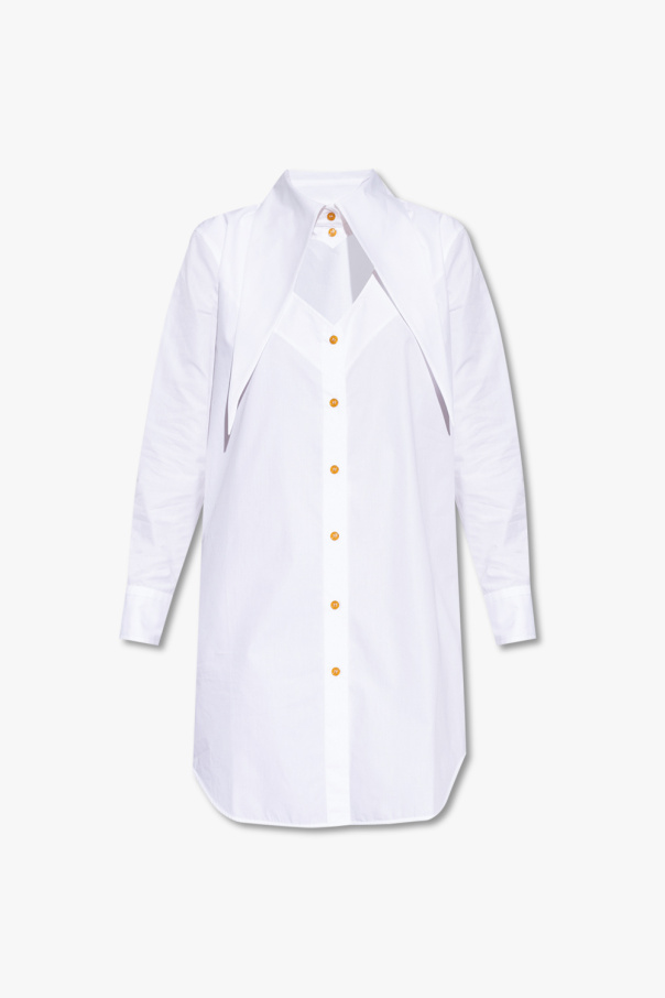 Vivienne Westwood Shirt crewneck dress with logo