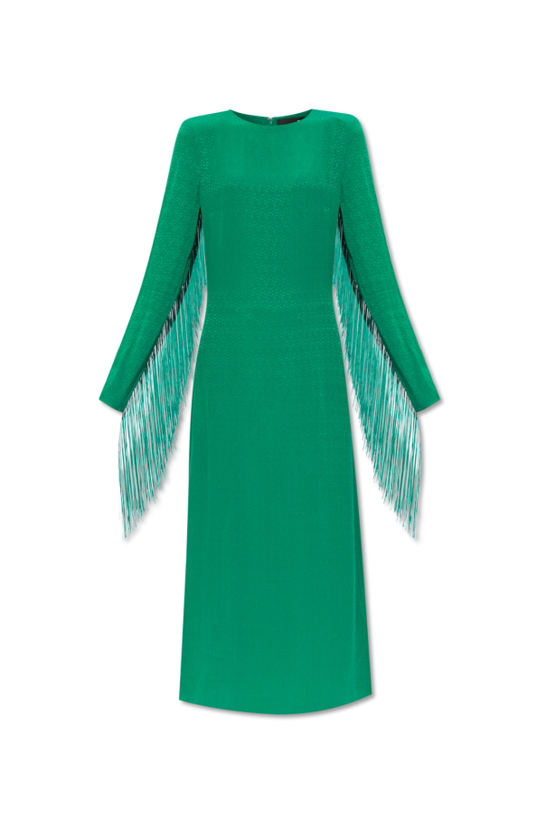 ROTATE Dress with Fringes