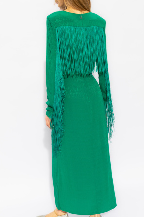 ROTATE Dress with Fringes