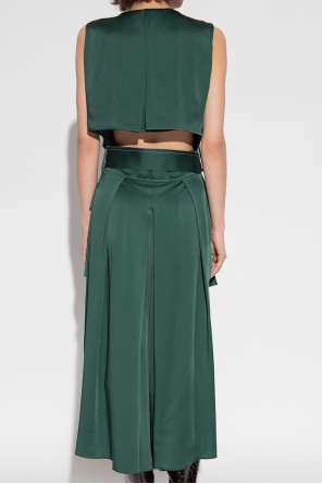 GenesinlifeShops Germany - Green Belted dress Victoria Beckham - VERO MODA  Leggings 'INA' marrone