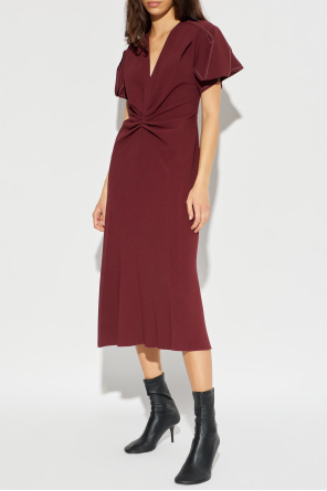 Victoria Beckham Kleid mit dekorativem Drapieren