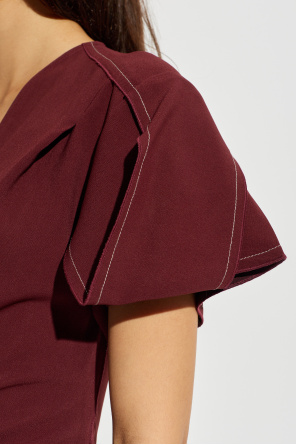 Victoria Beckham Kleid mit dekorativem Drapieren
