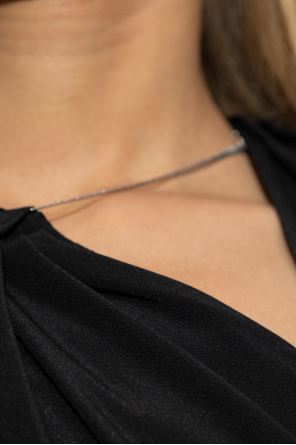 Victoria Beckham Silk dress with decorative neckline