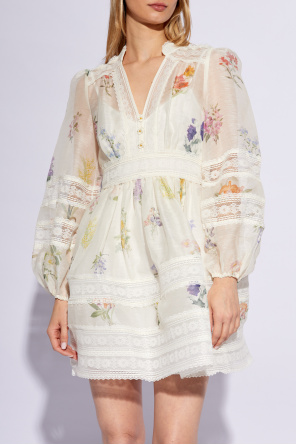 Zimmermann Short dress with puffy sleeves