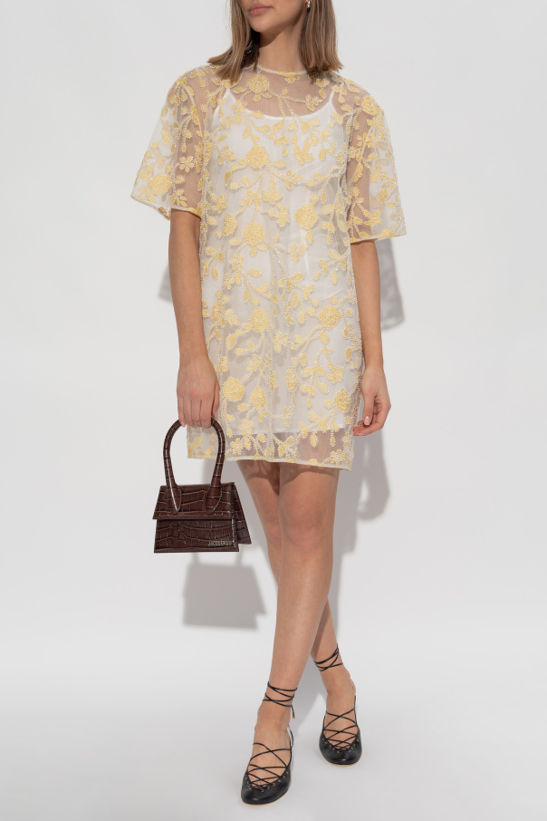 ROTATE Dress with shimmering appliqués