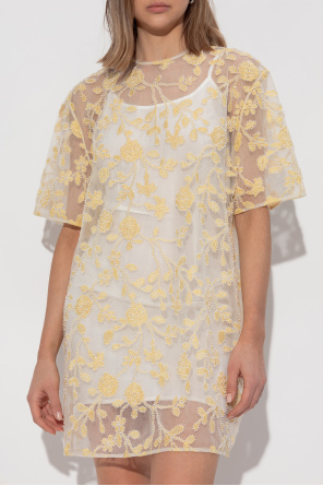 ROTATE Dress with shimmering appliqués