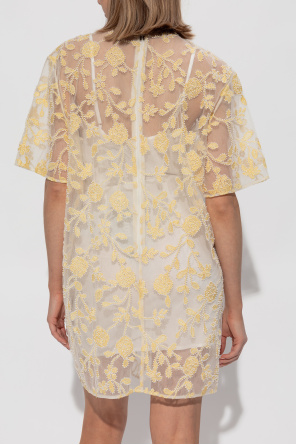 ROTATE Dress with shimmering appliqués