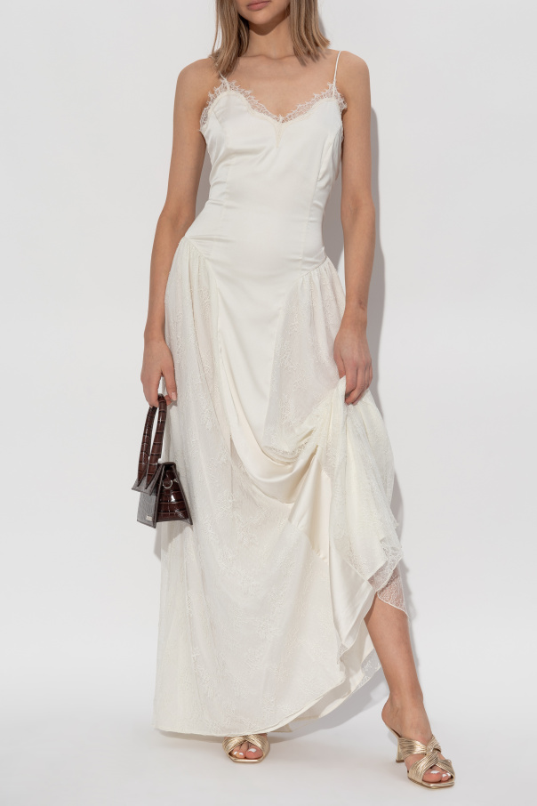 ROTATE Dress with lace inserts