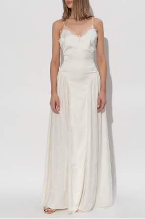 ROTATE Dress with lace inserts