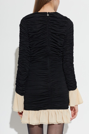 ROTATE Vestido corto con drapeado