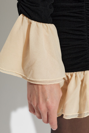 ROTATE Vestido corto con drapeado