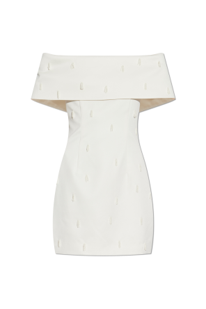 Dress with appliqués