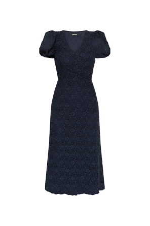 Dress with puff sleeves