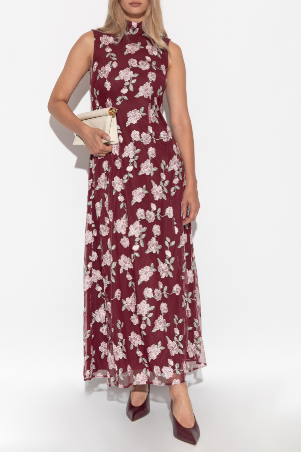 ROTATE Dress with floral motif