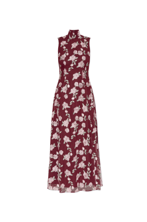 Dress with floral motif