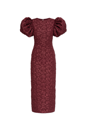 Dress with puff sleeves