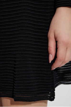 ROTATE Geripptes Kleid