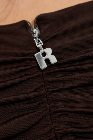 ROTATE Vestido con drapeado decorativo