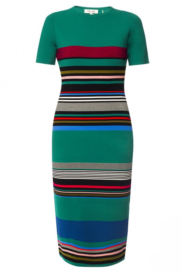 dvf striped dress