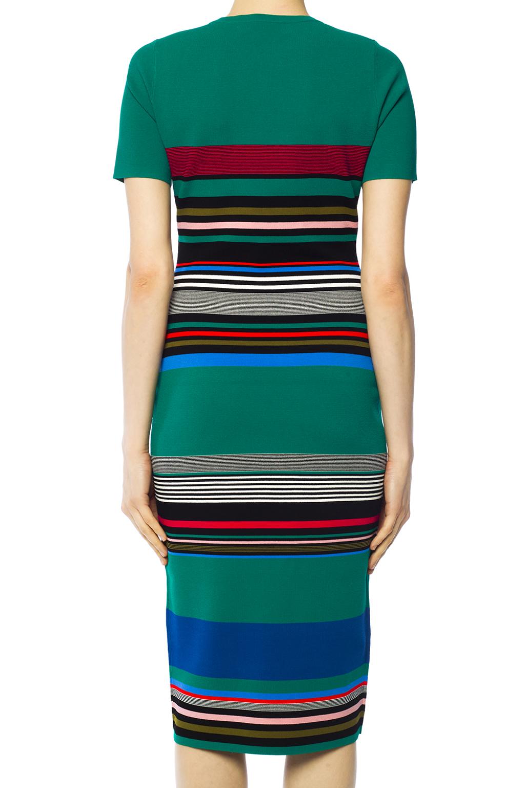 dvf striped sweater dress