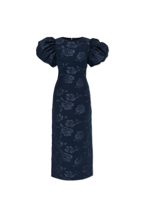 Dress with puff sleeves