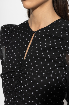 ROTATE Kleid mit Raffung