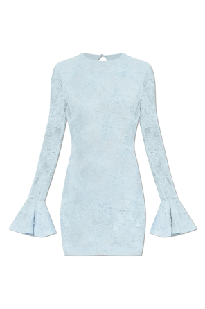 Short dress with floral motif