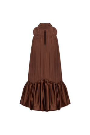 Short dress with draping
