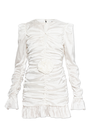 Vestido con drapeado decorativo